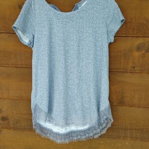 Lauren Conrad light Blue Top